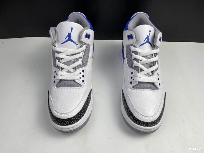 1st Kicks Shoes CT8532-145 Blue Racer 3 Jordan Air 0712